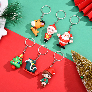 Lindo bolso de Navidad colgante llavero de PVC regalo para niños y Premio para estudiantes para pequeños regalos y premios - Product Image 3