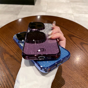 แฟชั่นแว่นกันแดดแวววาวสำหรับ iPhone 15 14 13 12 PRO MAX พับได้ฝาครอบโทรศัพท์ไฟฟ้ากันกระแทก - Product Image 3