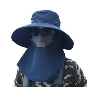 Sombrero de Pescador de Ala Ancha con Protección Solar y Cubre Cuello, Transpirable, para Senderismo, Ciclismo y Pesca de Verano para Hombre - Product Image 5