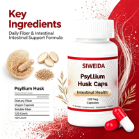 Vente En Gros Gélules Psyllium 500mg Complément De Fibres Végétalien Santé Intestinale Régularité Digestive Marque Privée OEM