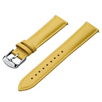 BESSERON BD005 Bracelets de montre en cuir italien véritable 20mm/22mm, boucle à ardillon, élastiques, noir, bleu, gris, marron