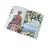Глянцевая ламинированная Складная брошюра, книга для фотографий, офсетная печать в Китае