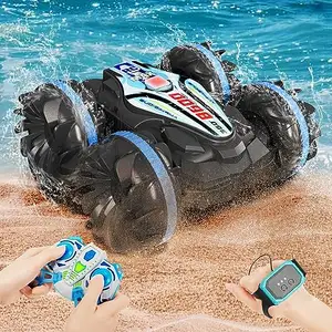 Drifting Swamp Rc Car Anfíbio Quadski Veículos baratos Stunt Toys Controle Remoto Barco Pesca Rc Car Anfíbio Venda