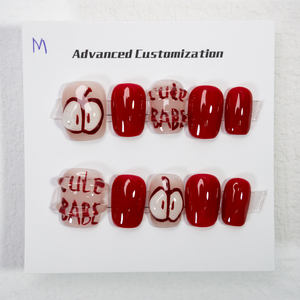 توريد مباشر من المورد أظافر عالية الجودة مصنوعة يدويًا جل مثقاب فاخر من حجر الراين قابل لإعادة الاستخدام أظافر لاصقة للأظافر - Product Image 4