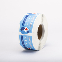 Étiquette adhésive de taille personnalisée emballage de lingette humide pour couches savon liquide papier toilette acrylique découpé à l'emporte-pièce étanche pour les soins personnels