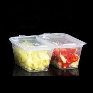 <span class=keywords><strong>2</strong></span> डिब्बे भाग ट्रे डिस्पोजेबल मिर्च सॉस कप पीपी सामग्री इंजेक्शन प्रक्रिया Takeaway सूई मसाला कंटेनर - Product Image 1