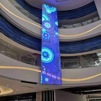 Écran d'affichage publicitaire commercial en verre P3.91 de 49 pouces, 2500, écran d'affichage numérique LED pour la vente au détail, signalisation numérique pour fenêtre