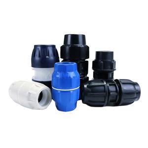 Raccords à <span class=keywords><strong>compression</strong></span> 40mm Coupleur égal pour tuyaux Hdpe Agriculture Connecteurs d'accouplement d'eau - Product Image 1