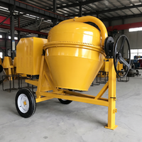 Bétonnière mobile miniature portable, machine à mélanger le ciment légère pour la construction de maisons et les petites travaux de construction