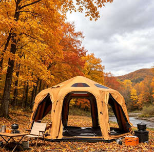 Dome Air <b>Cushion</b> Tent Wholesale <b>Large</b> Luxury Waterproof Cotton Durable Travel Camping Home <b>Outdoor</b> Inflatable Automatic Opening - Product Image 1
