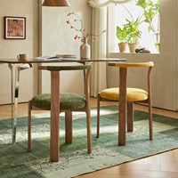 Chaise de salle à manger moderne, sans accoudoirs, structure en bois massif, coussin en lin, légère et écologique, idéale pour la maison, le restaurant, l'hôtel