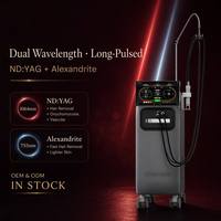 Machine d'épilation laser professionnelle Seaheart Long Pulse Nd YAG 1064nm Alexand 755nm avec refroidissement par glace, verticale, pour tous types de peau