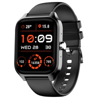 Montre connectée G109 pour appels, fréquence cardiaque, podomètre, suivi du sommeil, charge sans fil, silicone, étanche en profondeur, rappel de messages