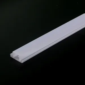 Estrusione di plastica personalizzata diffusore di luce a led per lampada a tubo lineare striscia quadrata copertura con policarbonato pc acrilico pmma
