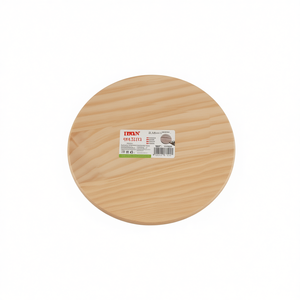 Base in Legno Ilan Rotonda 25 Cm Spessore 1 Cm per Artigianato e Decorazione - Product Image 2