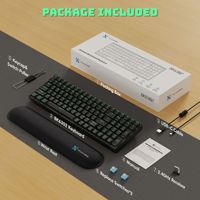 Clavier mécanique de jeu sans fil RGB LED à branchement à chaud, 100 touches, prix de gros 100% original en stock, nouveau pour cadeau, USB Type-C