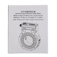 Compteur d'eau ultrasonique alimenté par batterie DN50/DN65/DN80/DN100/DN125/DN150mm RS485 Débitmètre d'eau numérique IP68 Type sandwich