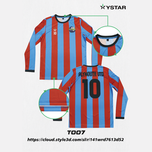 Jersey Polo Sepak Bola Ystar OEM Custom 100% Poliester Jersey Sepak Bola Thailand Kaos Sepak Bola Custom Kaos & Atasan Sepak Bola - Product Image 3