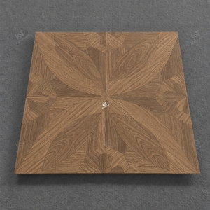 Azulejos de Porcelana Cerámica para Piso, Diseño Madera, Antideslizantes, Color Marrón, Estilo Retro con Flores, 60x60 800x800, para Balcón, Dormitorio, Villa, Modelo RJ66M15B - Product Image 1