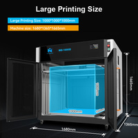 MD-1000D haute qualité grand 1000*1000mm double buse pièces de carrosserie de voiture imprimante Robot Nylon Fiber de carbone Filament imprimante 3d