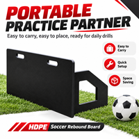 Rebondisseur de football portable, pliable, léger, en plastique HDPE, rebond automatique, épaisseur de 20-30 mm
