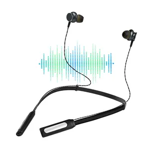 Écouteurs intra-auriculaires sans fil, bluetooth, casque d'écoute stéréo, oreillettes de sport, col suspendu, de course, avec Microphone, nouveau,