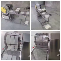 Machine automatique à rouler et à emballer pour feuilles de riz vietnamien, samosas, feuilles de lumpia, et rouleaux de printemps, en acier inoxydable 304, 20