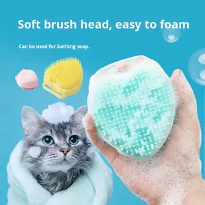 Spazzola da Bagno Multifunzionale in Silicone per Cani e Gatti con Massaggio e Scrub per la Toelettatura degli Animali Domestici Uso in Bagno Tutte le Stagioni - Product Image 1