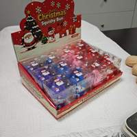 Nouveau jouet anti-stress Squishy Père Noël en forme de bonbon, en matériau TPR, pour 14 ans et plus, à récupération lente, décoration de bureau, boîte mystère