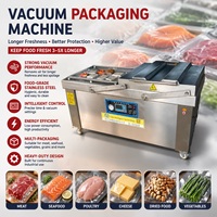 Machine d'emballage sous vide commerciale à double chambre pour fromages, plats préparés, boulettes de viande, produits à base de poulet – Équipement d'emballage sous vide