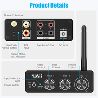 1Mii P4 90W RMS * 2 dijital güç amplifikatörü Bluetooth adaptörü ev sineması Bluetooth 5.3 ses alıcı amplifikatör