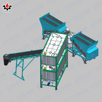 Mélangeur concret portatif mobile avec la machine de pompe Usine stationnaire de mélange de ciment de prémélange pour le composant de moteur de noyau de construction