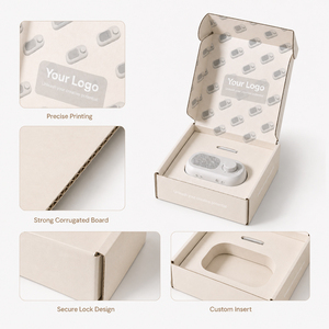 Boîte d'expédition personnalisée en gros avec insert découpé pour petits gadgets électroniques, emballage cadeau, directement de l'usine - Product Image 3