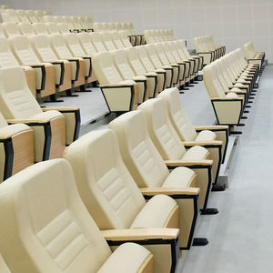 Ventes directes d'usine paquet souple tissu fer pied style pliable chaise d'auditorium chaise d'église grande chaise de théâtre - Product Image 2