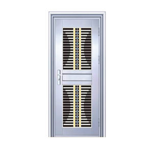 Porta Principale Moderna in Acciaio Inox con Funzione Antivento e Superficie Rifinita per Ville, Appartamenti e Hotel - Product Image 5