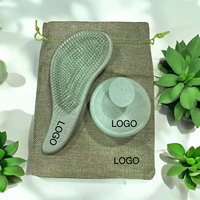 Cepillo Desenredante Ecológico de Paja de Trigo, Masajeador de Cuero Cabelludo con Cerdas de Silicona Suave, Cepillo para Cabello Húmedo y Seco Sin Frizz, Logotipo Personalizado OEM