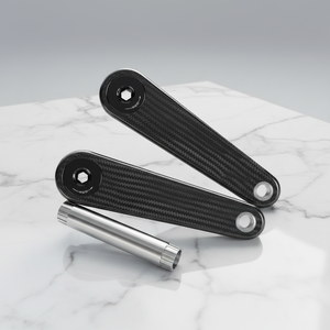 Ensemble de manivelle et de plateau de pédalier de vélo de route <span class=keywords><strong>APEX</strong></span> - Manivelle à haute résistance pour cyclistes professionnels - Manivelle en fibre de carbone - Product Image 3