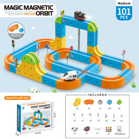 Vente en gros usine : Jeu de table éducatif à assembler, 101 pièces, circuit magnétique anti-gravité pour voitures, blocs écologiques portables en ABS