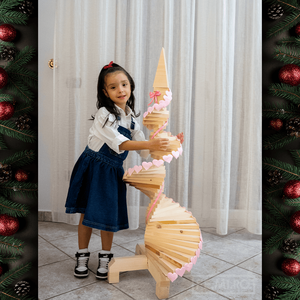 Albero di natale in legno sottile 120cm - Product Image 6