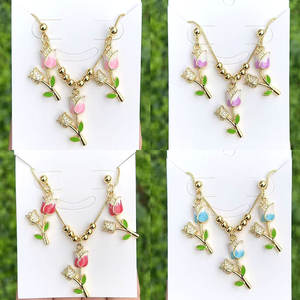 CH-LHN1438素敵なCZスター/目/月チャームネックレスゴールドメッキCZ小さなチャームネックレスゴールドCZ宗教ペンダントチェーンネックレス - Product Image 3