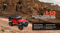 HOSHI Hot WLTOYS 104006 RC Truck 4x4WD 1/10 RC Car 2.4ghz Télécommande Drift Off Road RC Car Escalade Camion Véhicules Jouets