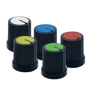 A9 kenop potensiometer plastik 6mm, tombol kontrol Volume 6mm putih merah hijau biru kuning oranye - Product Image 1