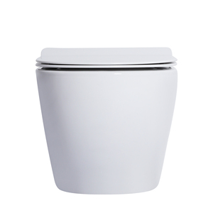 Inodoro de una pieza de cerámica redonda de estilo moderno <span class=keywords><strong>YYU</strong></span> con trampa en P de doble descarga para hoteles, baños, hospitales - Product Image 2