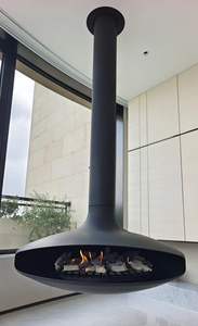 <span class=keywords><strong>Cheminée</strong></span> bioéthanol moderne suspendue pour intérieur, feu réel à <span class=keywords><strong>granulés</strong></span>, pour hôtel, villa, murale, à alcool, suspendue, salon, 600 mm - Product Image 2