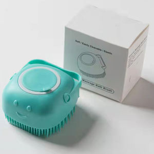 Brosses de massage pour douche pour animaux de compagnie à <span class=keywords><strong>prix</strong></span> d'usine Brosses de bain en poils de chien écologiques avec distributeur de <span class=keywords><strong>savon</strong></span> - Product Image 5