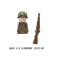 Figuras de Soldados Militares de la Segunda Guerra Mundial, Mini Figuras de Soldados Estadounidenses, Británicos e Italianos, Juguetes para Niños, Bloques de Construcción, Regalo para Niños y Niñas