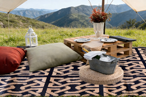 Alfombra de patio plegable impermeable de plástico PP de tamaño personalizado para venta al por mayor - Product Image 2