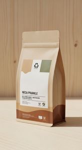 Pochette verticale personnalisable, résistante à l'humidité, avec finition mate, fermeture éclair refermable et thermoscellable ; idéale pour le lait et les aliments pour animaux. - Product Image 3