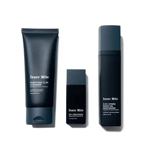 OEM/ODM Private Label Face Moisturizer Cleanser 3 In 1 Men Grooming Kit