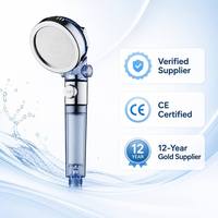 Pommeau de douche à main écologique à 3 modes avec interrupteur marche-arrêt perles filtrantes fonction pressurisée pour bain de spa emballé dans une boîte